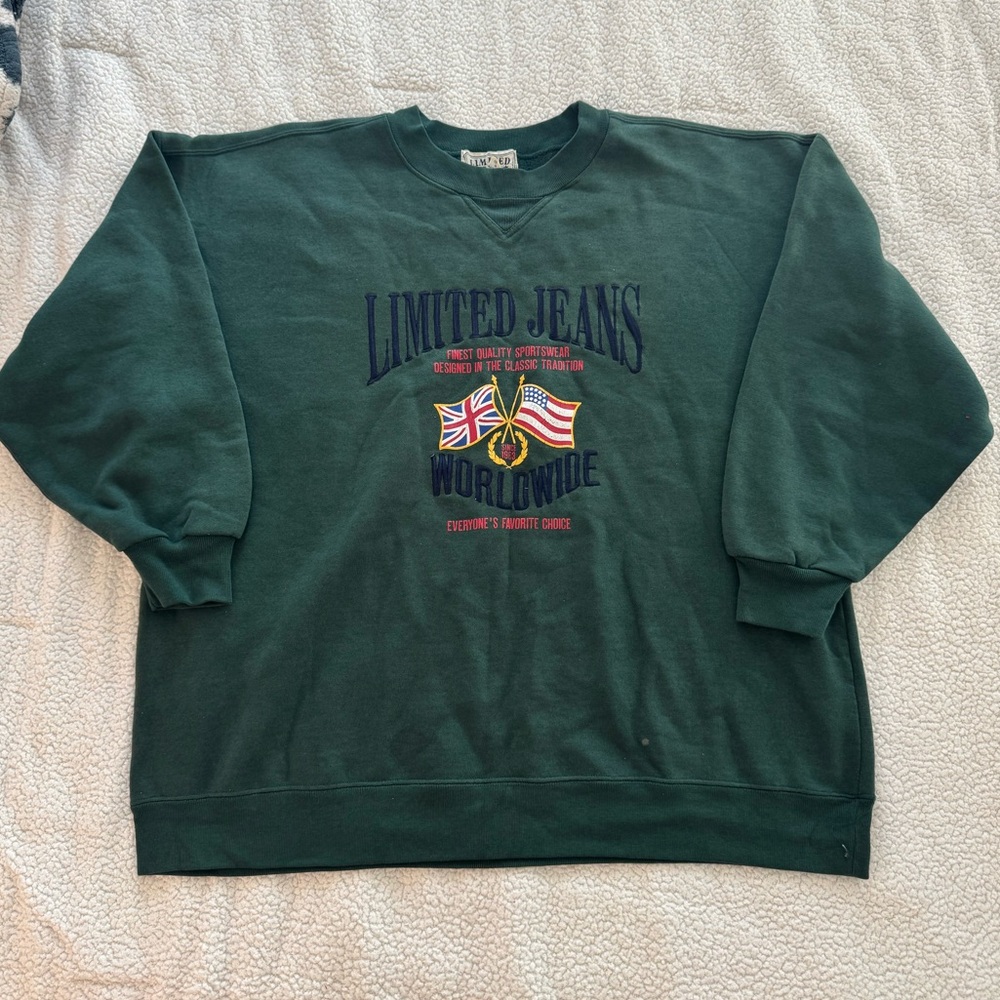 Vintage Limited Jeans green crewneck